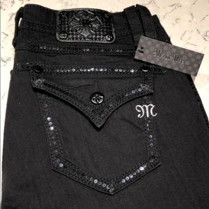 Miss Me Signature Skinny Black Jeans NWT SZ 31